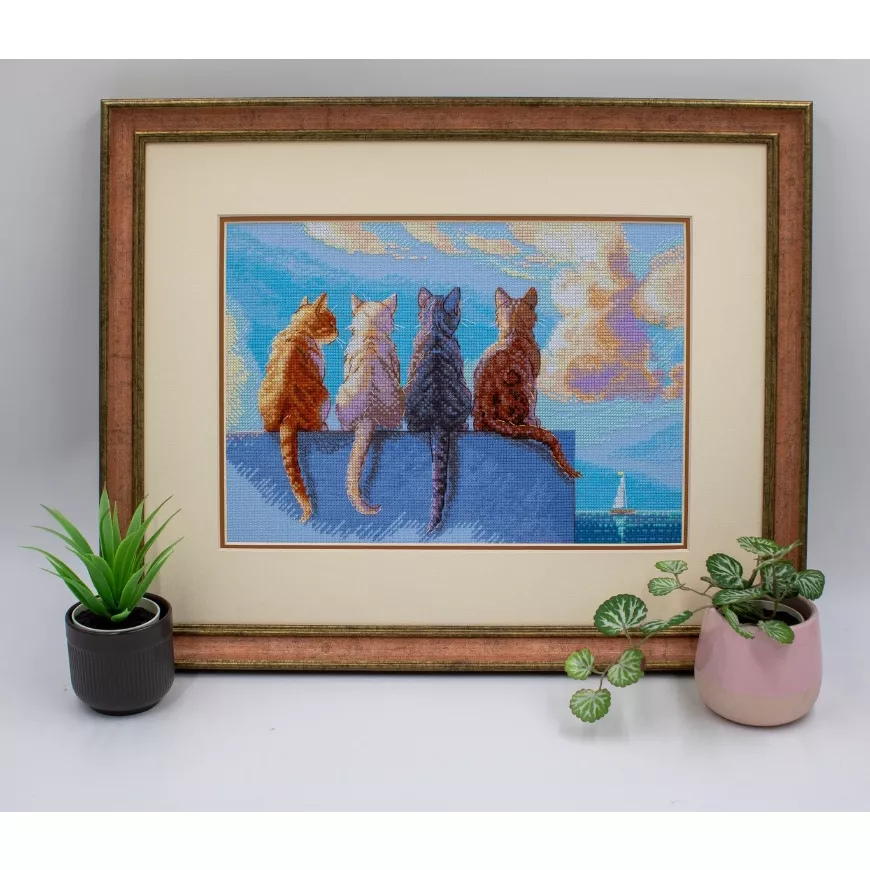 Aine Cats by the Sea Cross Stitch Kit — image 2