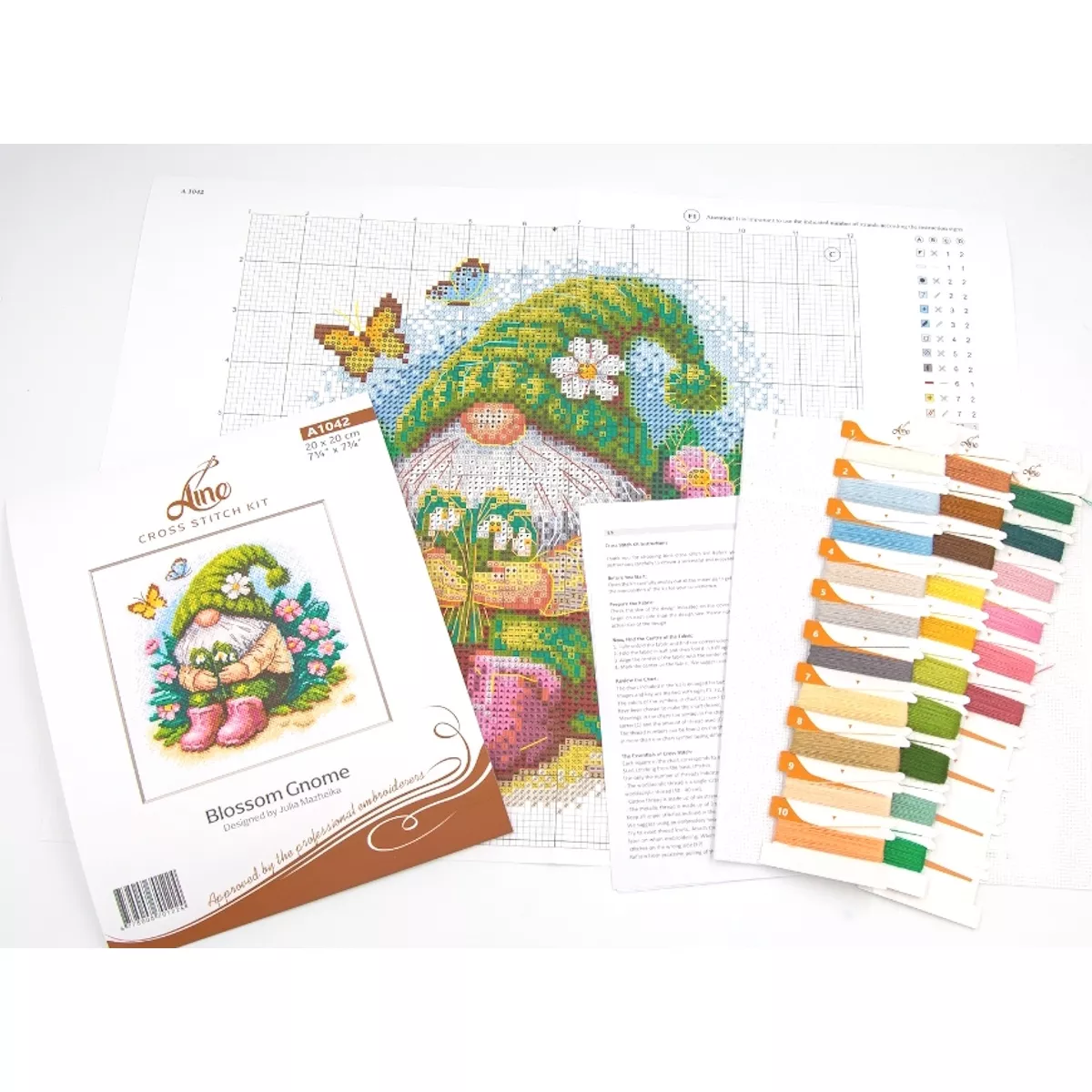 Aine Blossom Gnome Cross Stitch Kit — image 2