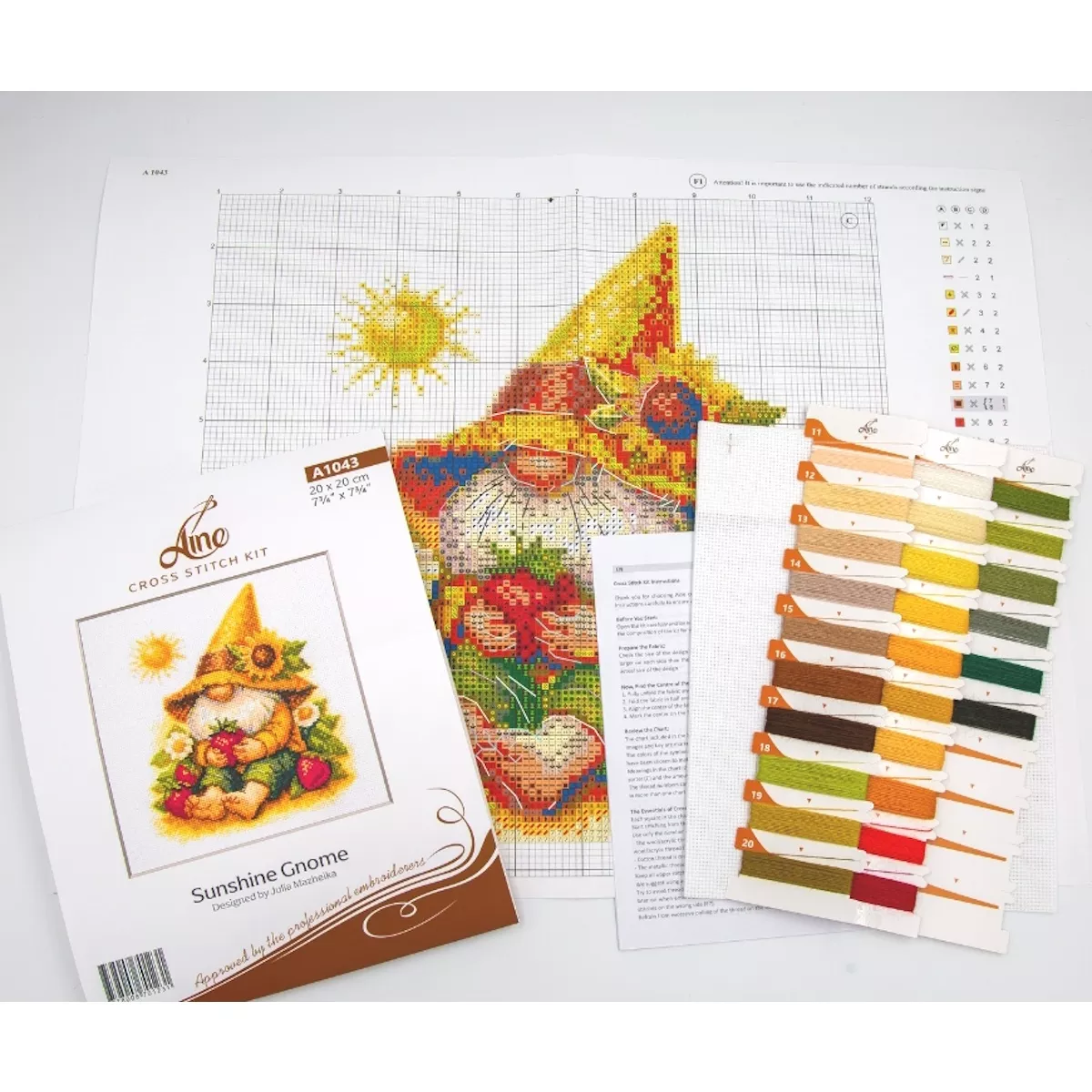 Aine Sunshine Gnome Cross Stitch Kit — image 2