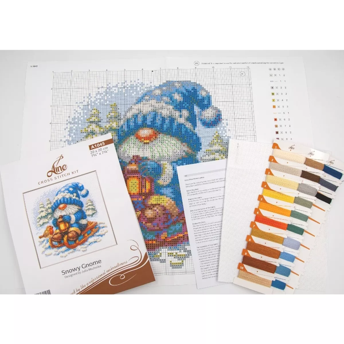 Aine Snowy Gnome Cross Stitch Kit — image 2