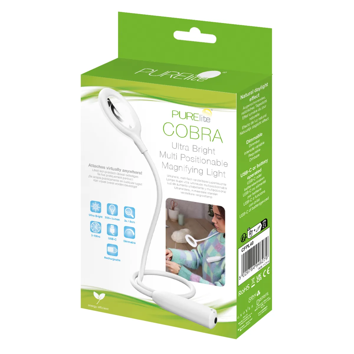 Purelite Cobra Multi-Positionable Magnifying Light — image 2