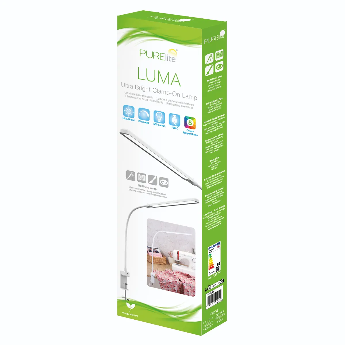 Purelite Luma Clamp-On Lamp — image 2