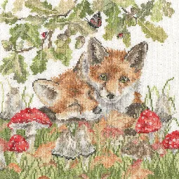Bothy Threads Under the Oak Tree Cross Stitch Kit