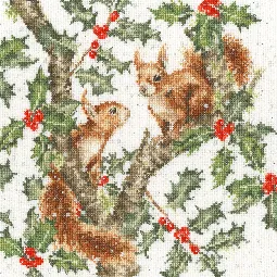 Bothy Threads Under The Holly Boughs Cross Stitch Kit
