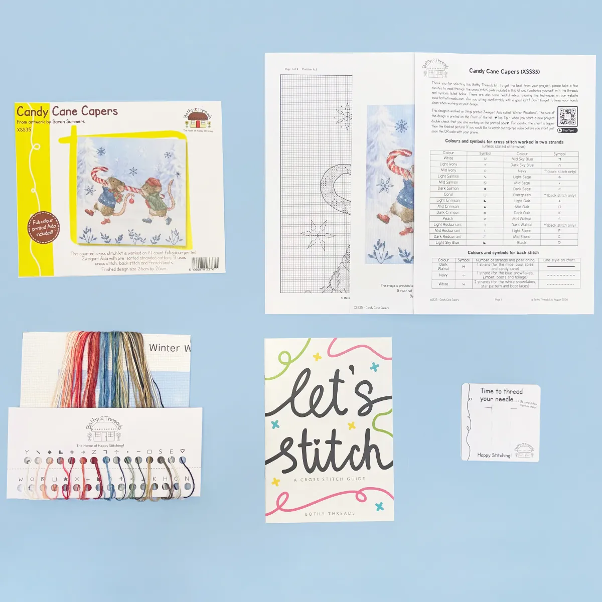 Bothy Threads Candy Cane Capers Cross Stitch Kit — image 2