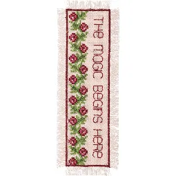 Permin The Magic Begins Here Bookmark Cross Stitch Kit