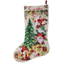 Vervaco Gnome Celebration Stocking Christmas Cross Stitch Kit