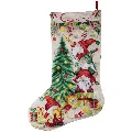 Image of Vervaco Gnome Celebration Stocking Christmas Cross Stitch Kit