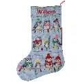 Image of Vervaco Feathered Friends Stocking Christmas Cross Stitch Kit