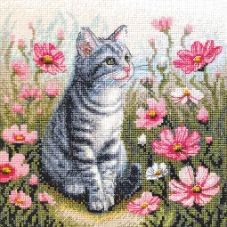 Aine Garden Whiskers Cross Stitch Kit