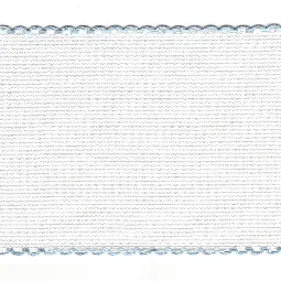 Zweigart 14 count Aida Band 50mm - White/Blue Fabric