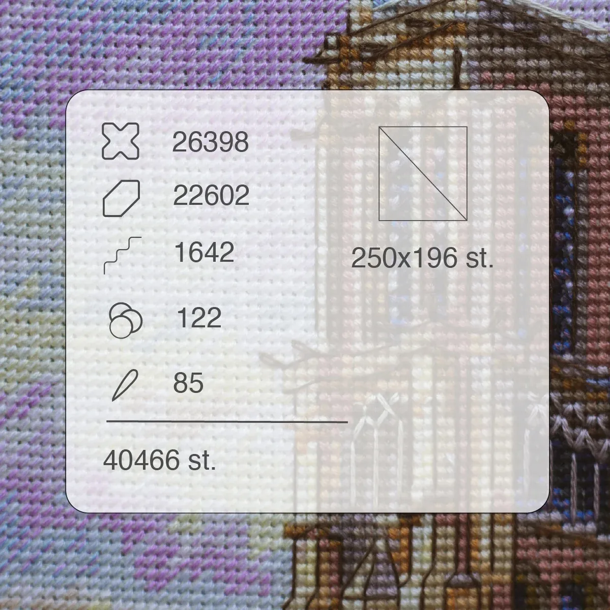 Merejka Notre Dame de Paris Cross Stitch Kit — image 3