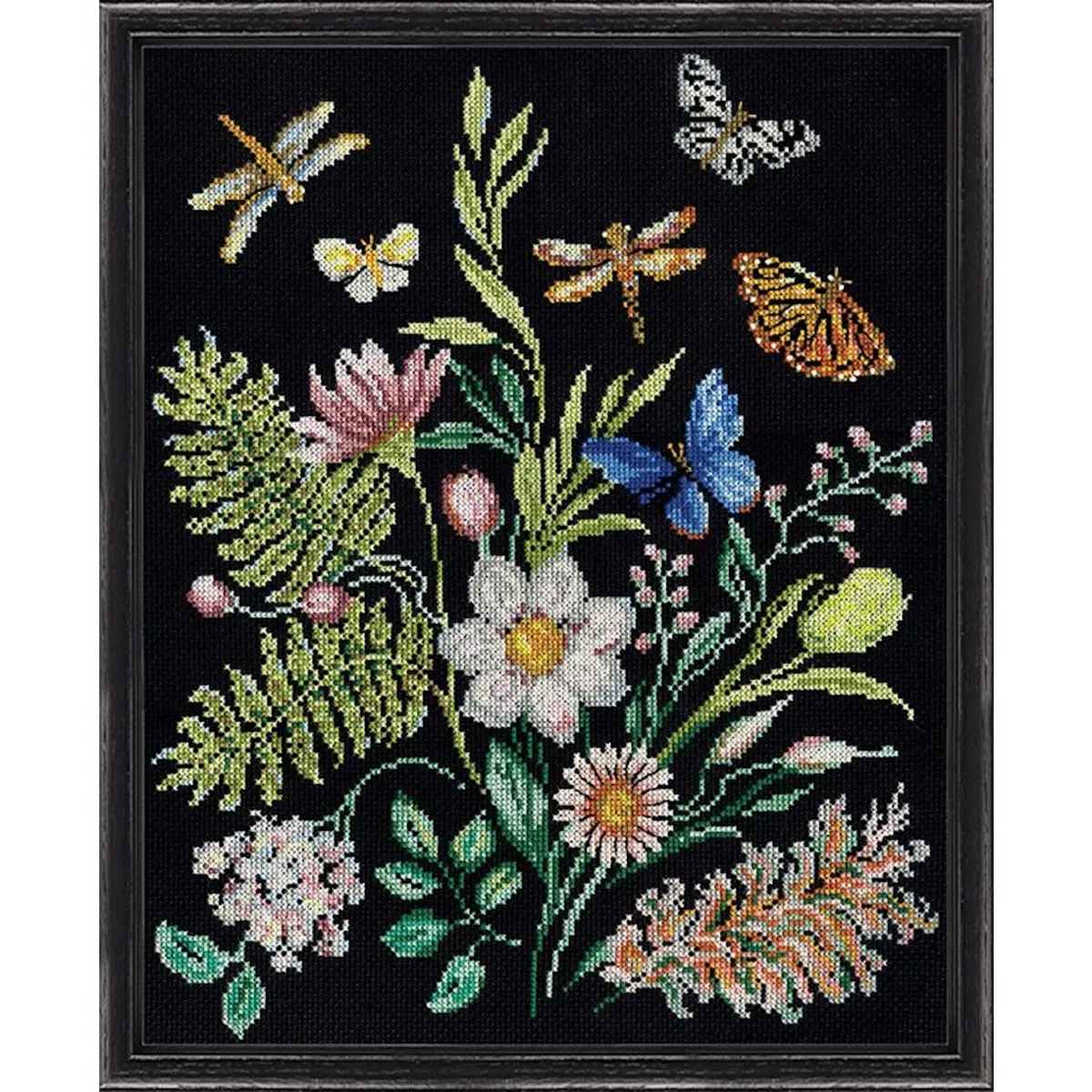 Design Works Crafts Midnight Botanical Cross Stitch Kit — image 2