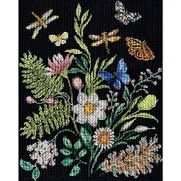 Design Works Crafts Midnight Botanical Cross Stitch Kit