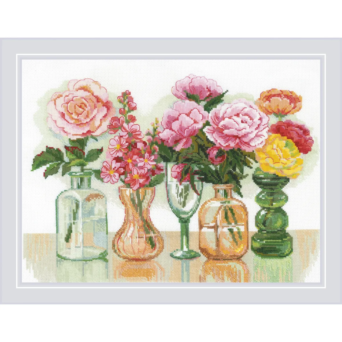 RIOLIS Flower Symphony Cross Stitch Kit — image 2