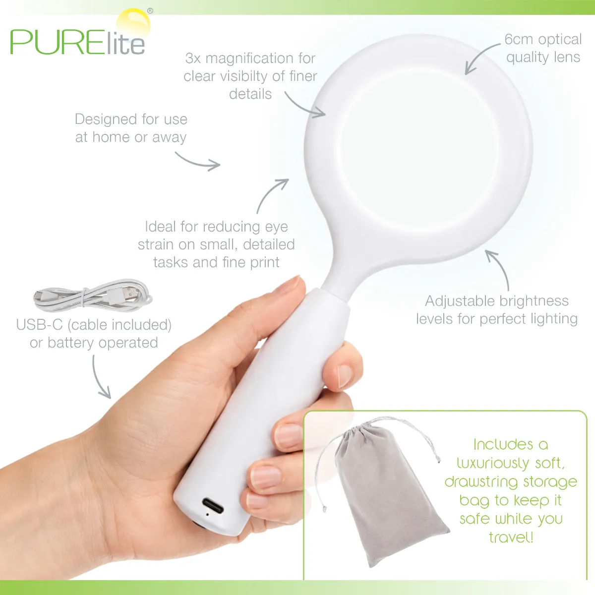 Purelite Nova Hand-Held Magnifying Light — image 2