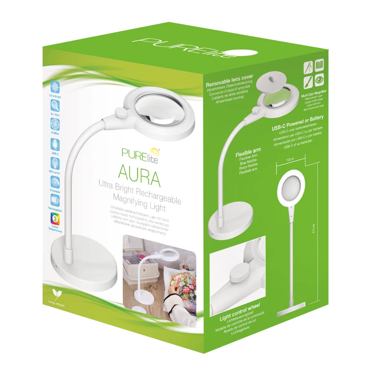 Purelite Aura Rechargable Magnifying Light — image 4