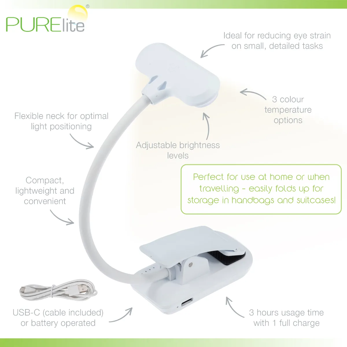 Purelite Clip Ultra-Bright Clip-on Light — image 2