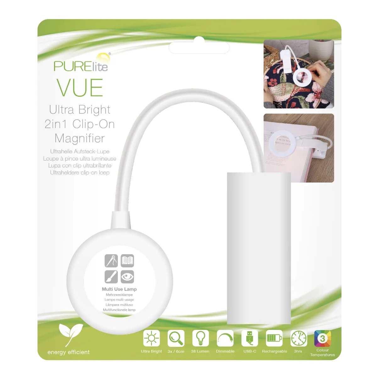 Purelite Vue 2-in-1 Clip-on Magnifier — image 4