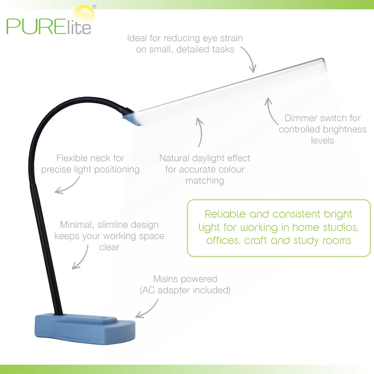 Purelite Lux Ultra-Bright Table Lamp — image 2