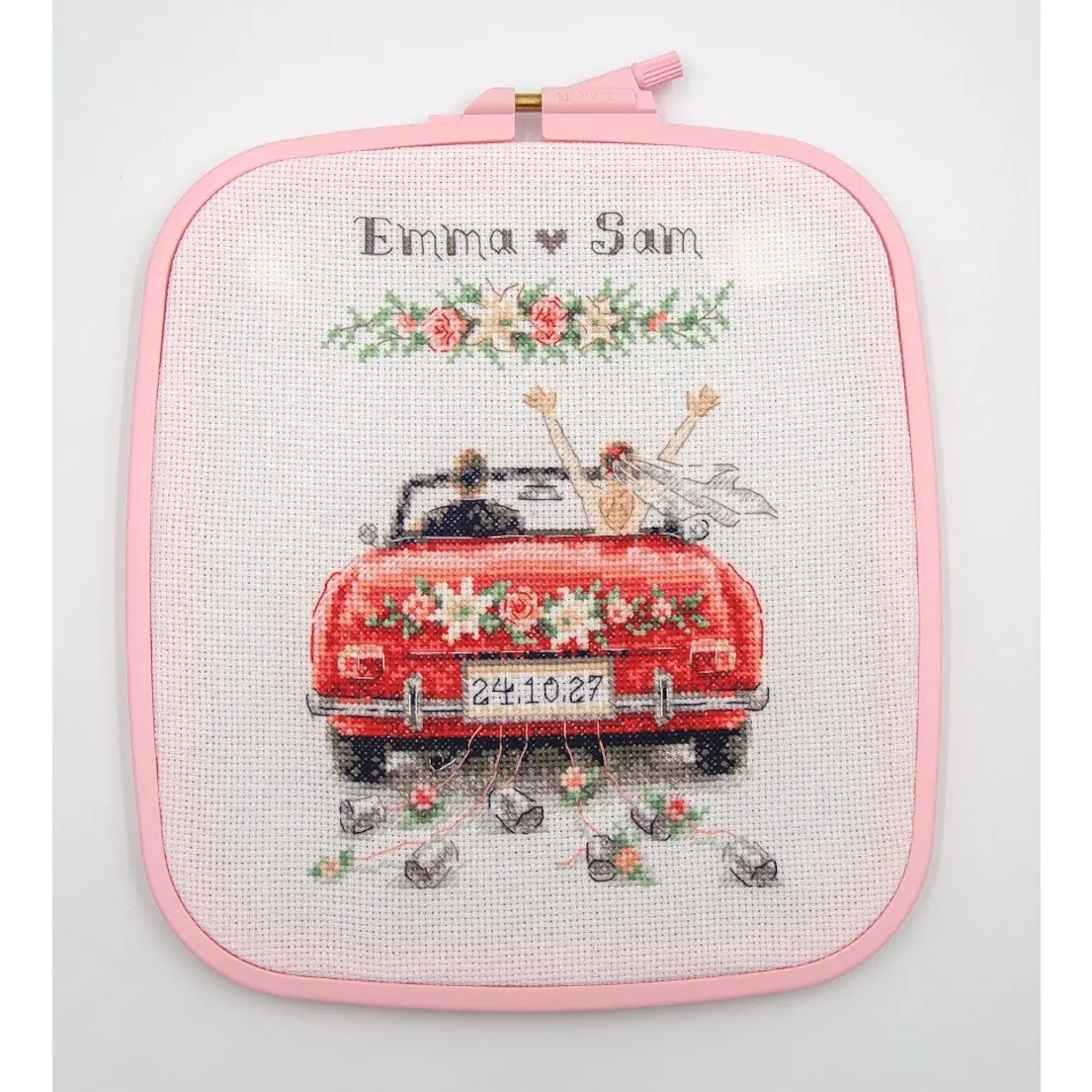 Aine Just Married Wedding Sampler Cross Stitch Kit — image 2