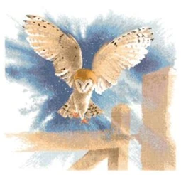 Heritage Owl in Flight - Evenweave Cross Stitch Kit