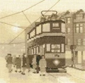Image of Heritage Tram Stop - Evenweave Cross Stitch Kit