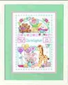Image of Dimensions Birth Record for Baby Birth Sampler Cross Stitch Kit