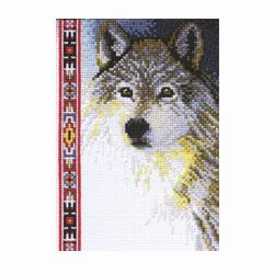 Janlynn Wolf Cross Stitch Kit