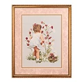 Image of Janlynn Girl with Cosmos Cross Stitch Kit