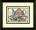 Image of Dimensions Teatime Pansies Cross Stitch Kit